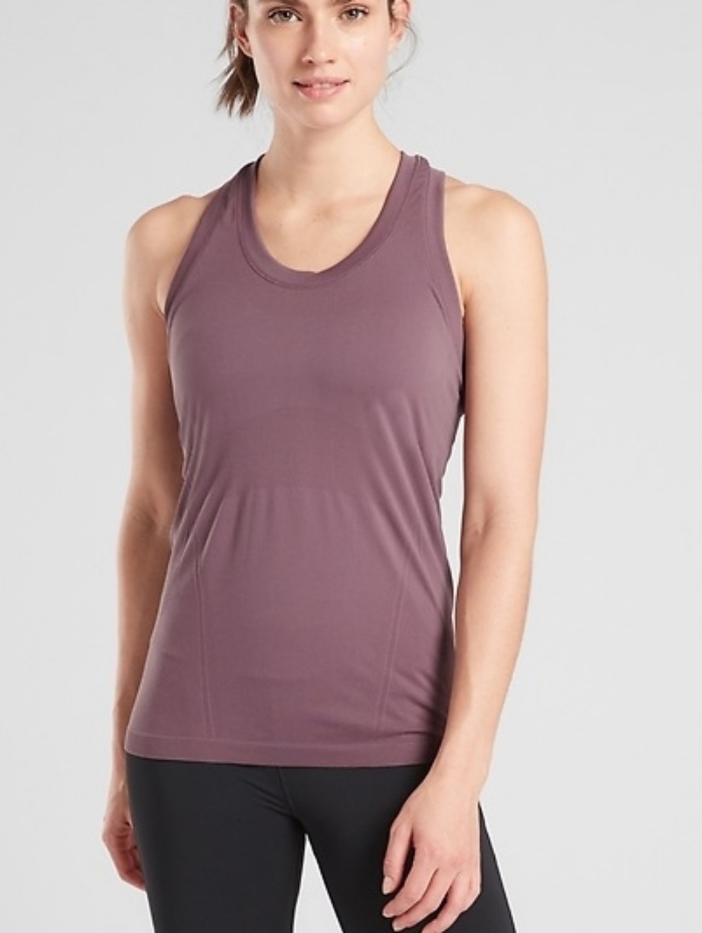 BNWT Athleta Racerback Tank, Size XL, Mauve/Rose Brown